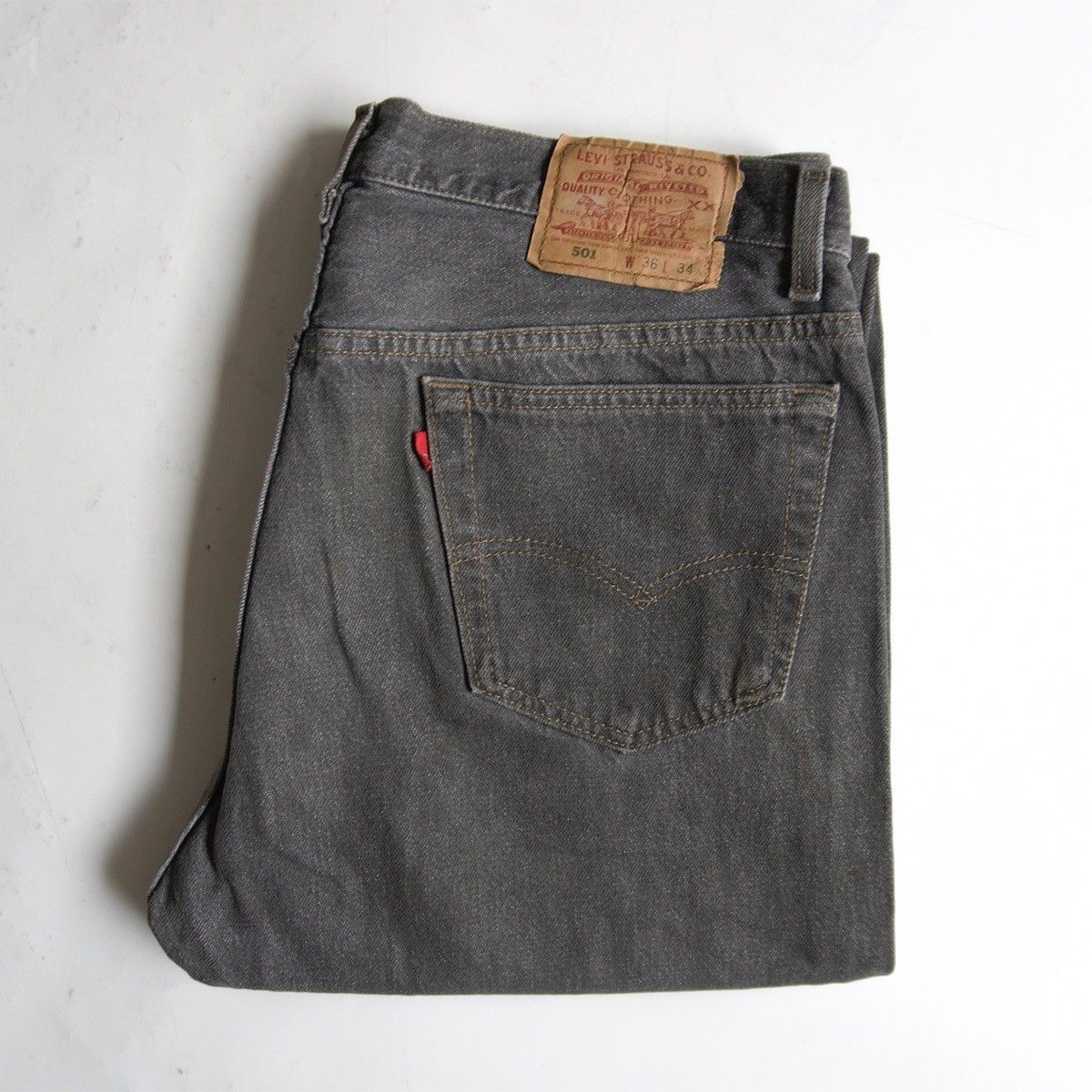 先染め】 LEVI'S 【90s/501 ブラックデニム デニムパンツ】36×34
