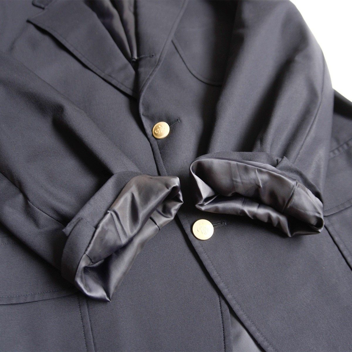 最高級品】BROOKS BROTHERS【テーラードジャケット /紺ブレ】40SHT 金