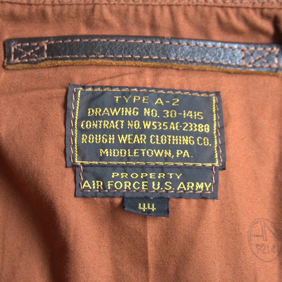 ビッグサイズ/ROUGH WEAR実名復刻】THE FEW 【A-2 ホースハイド 