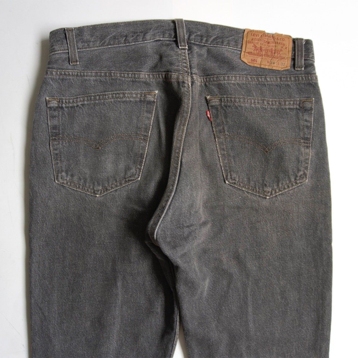 先染め】 LEVI'S 【90s/501 ブラックデニム デニムパンツ】34×32
