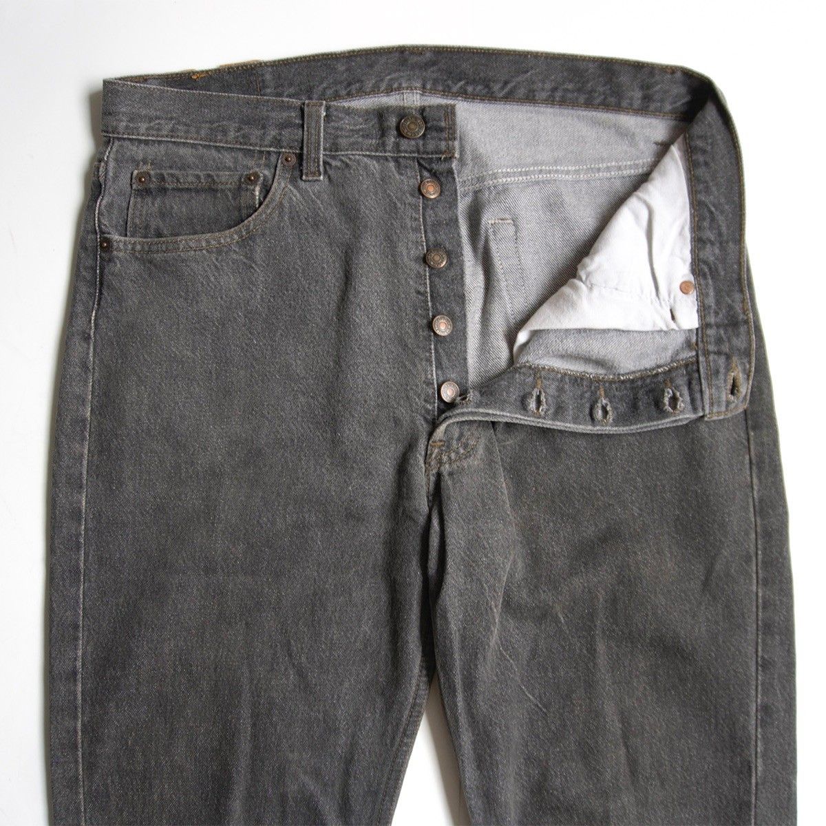 先染め】 LEVI'S 【90s/501 ブラックデニム デニムパンツ】34×32
