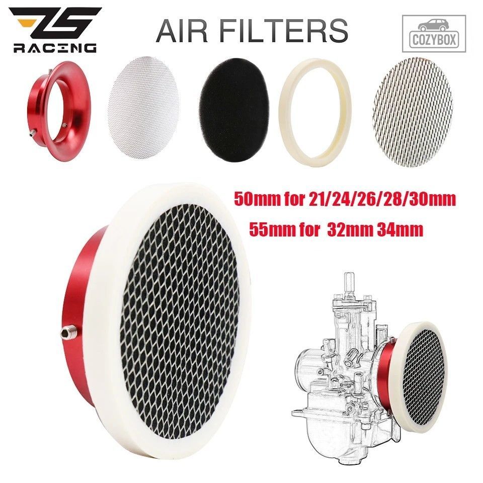 ZS レーシング 50/55 mm キャブレター エアフィルターカップネットスピードスタック
