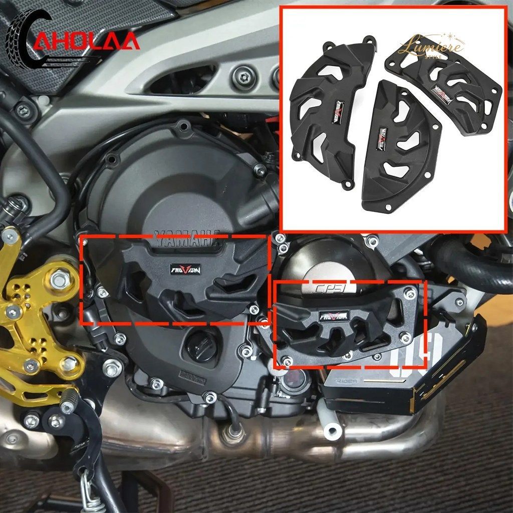 3pcs Motorcycle Chassis Engine Guard Frame Slider For YAMAHA MT-09 FZ-09 TRACER 900 XSR900 2013-2020 2014 2015 2016 2018 2019
