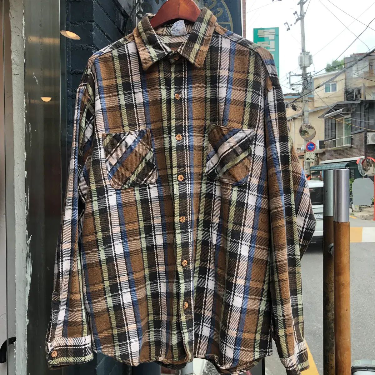 70年代 ビッグマック フランネルシャツ-XL