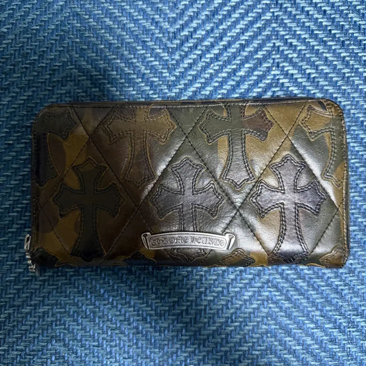 CHROME HEARTS クロムハーツ キルティング パッチ 財布 カモフラ