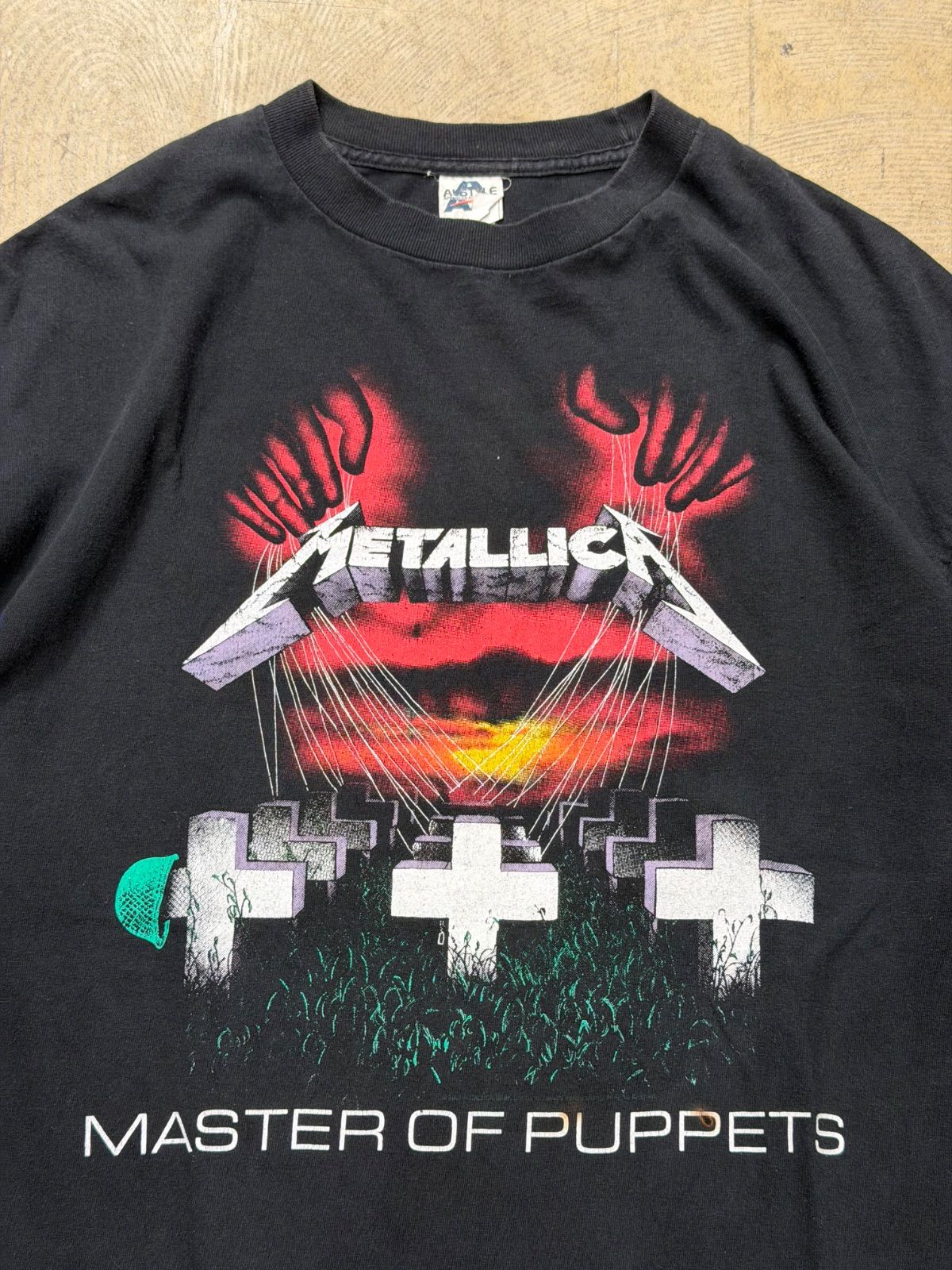 【 90s - 00s / METALLICA / MASTER OF PUPPETS 】 メタリカ　バンド Tシャツ　半袖　バンT　ALSTYLE　両面プリント　黒　ブラック　《 XL 》