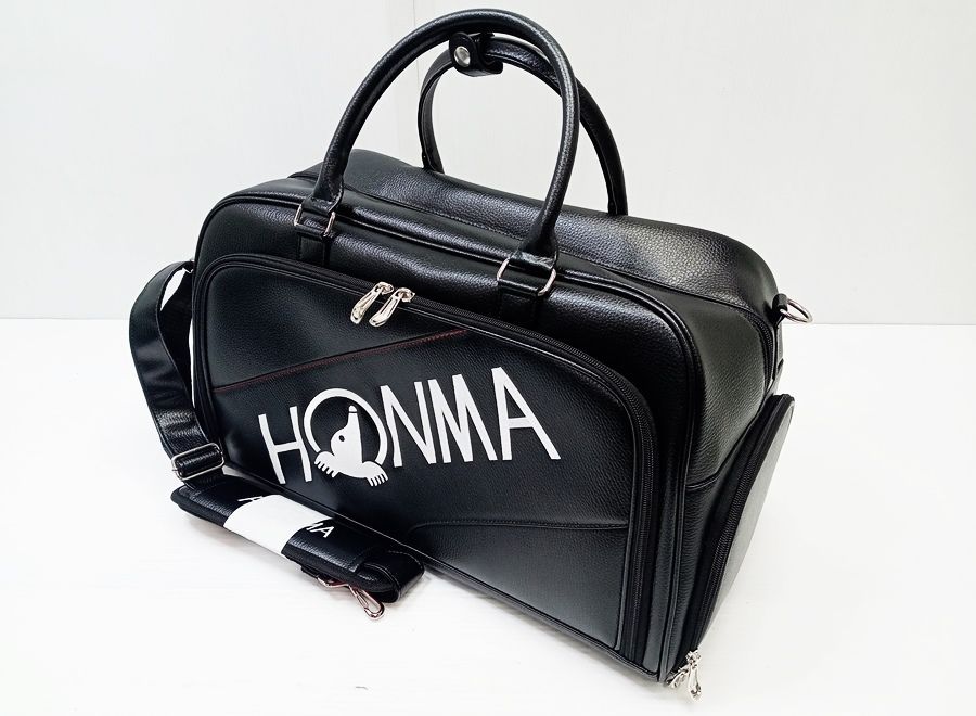 PLAY】未使用 HONMA 本間ゴルフ ボストンバッグ ゴルフバッグ ブラック