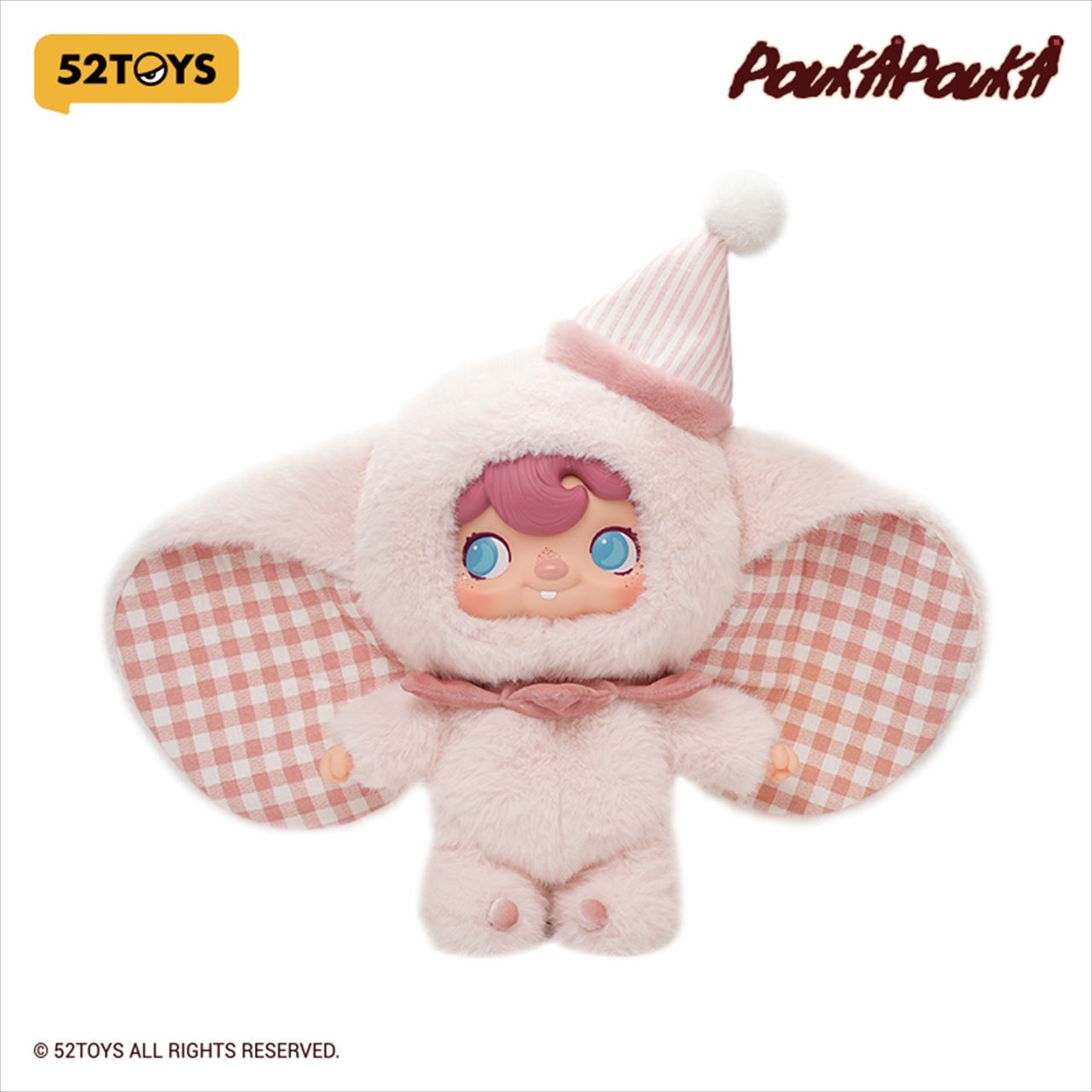 【52TOYS】POUKAPOUKA フライングエレファント ぬいぐるみストラップ