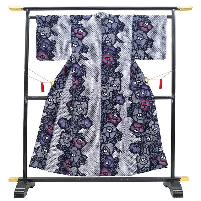 新古品】 夏物 本場有松鳴海絞り 藤娘きぬたや 浴衣 未使用 ゆかた