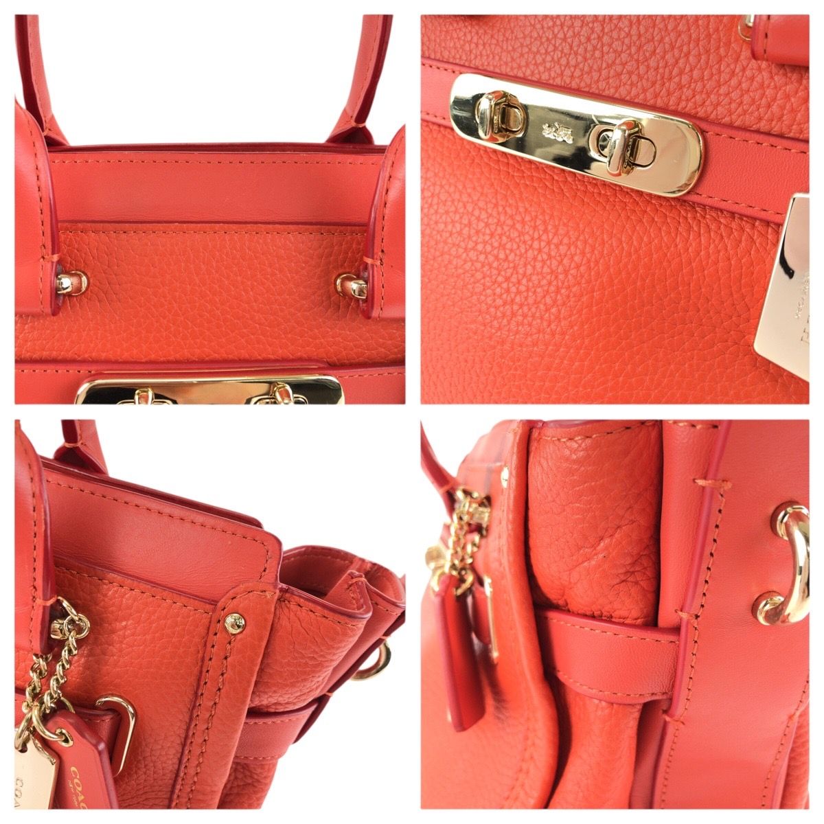 COACH コーチ 34816 スワッガー27 レザーハンドバッグ トート COACH 