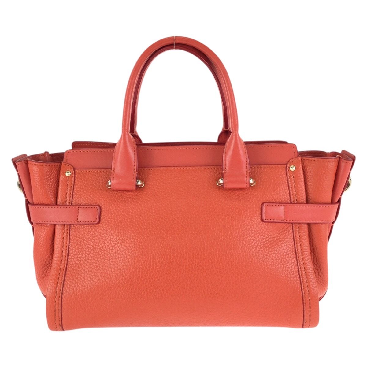 美品 COACH コーチ スワッガー 27 オレンジ ゴールド金具 レザー 34816