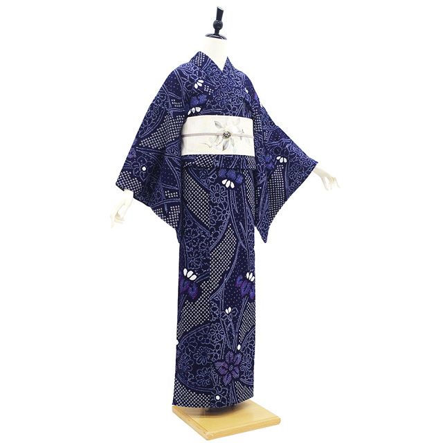 新古品】 有松 浴衣 本場有松鳴海絞り 夏物 未使用 ゆかた 絞り 木綿