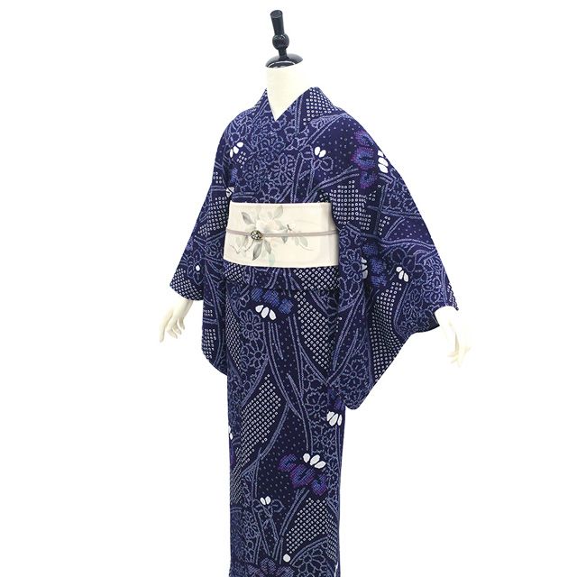 新古品】 有松 浴衣 本場有松鳴海絞り 夏物 未使用 ゆかた 絞り 木綿