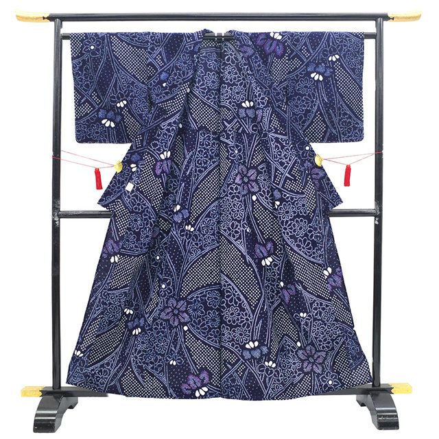 新古品】 有松 浴衣 本場有松鳴海絞り 夏物 未使用 ゆかた 絞り 木綿