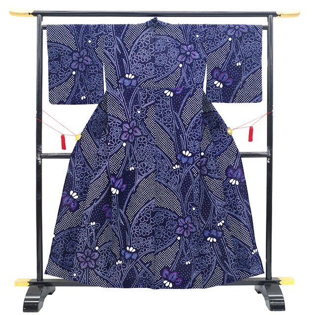 新古品】 有松 浴衣 本場有松鳴海絞り 夏物 未使用 ゆかた 絞り 木綿