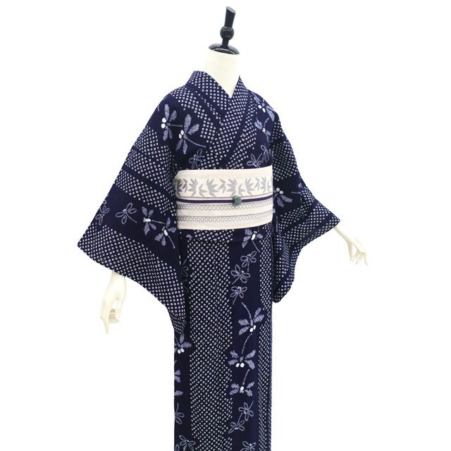 タイムセール　夏物　浴衣　有松鳴海絞り　伝統工芸品　綿　夏　祭り　ゆかた　美品 中古】 有松 浴衣 本場有松鳴海絞り 夏物 リサイクル ゆかた 絞り 木綿