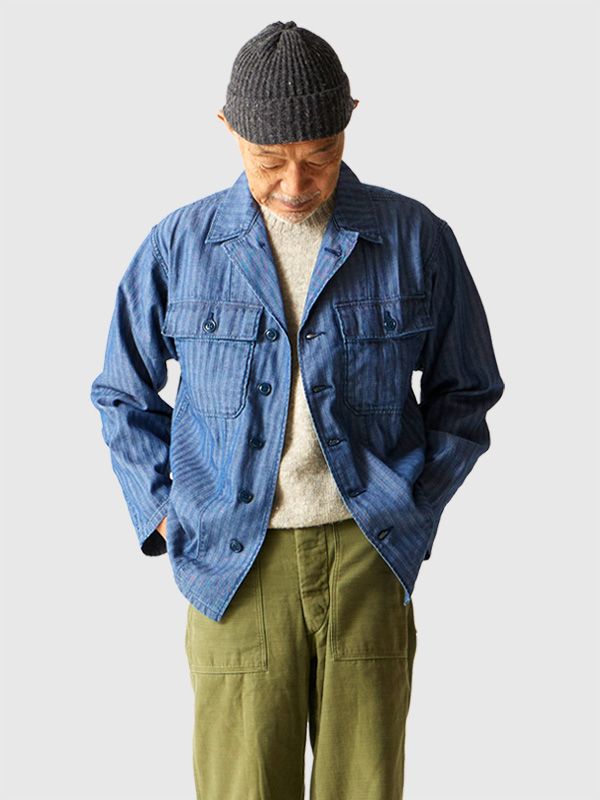 【9月下旬発送予定】FAR EAST MANUFACTURING シャツ RESOLUTE リゾルト ユーティリティーシャツ ヘリンボーン ファティーグ ジャケット シャツジャケ FEM-002 Utility Shirt HERRINGBONE