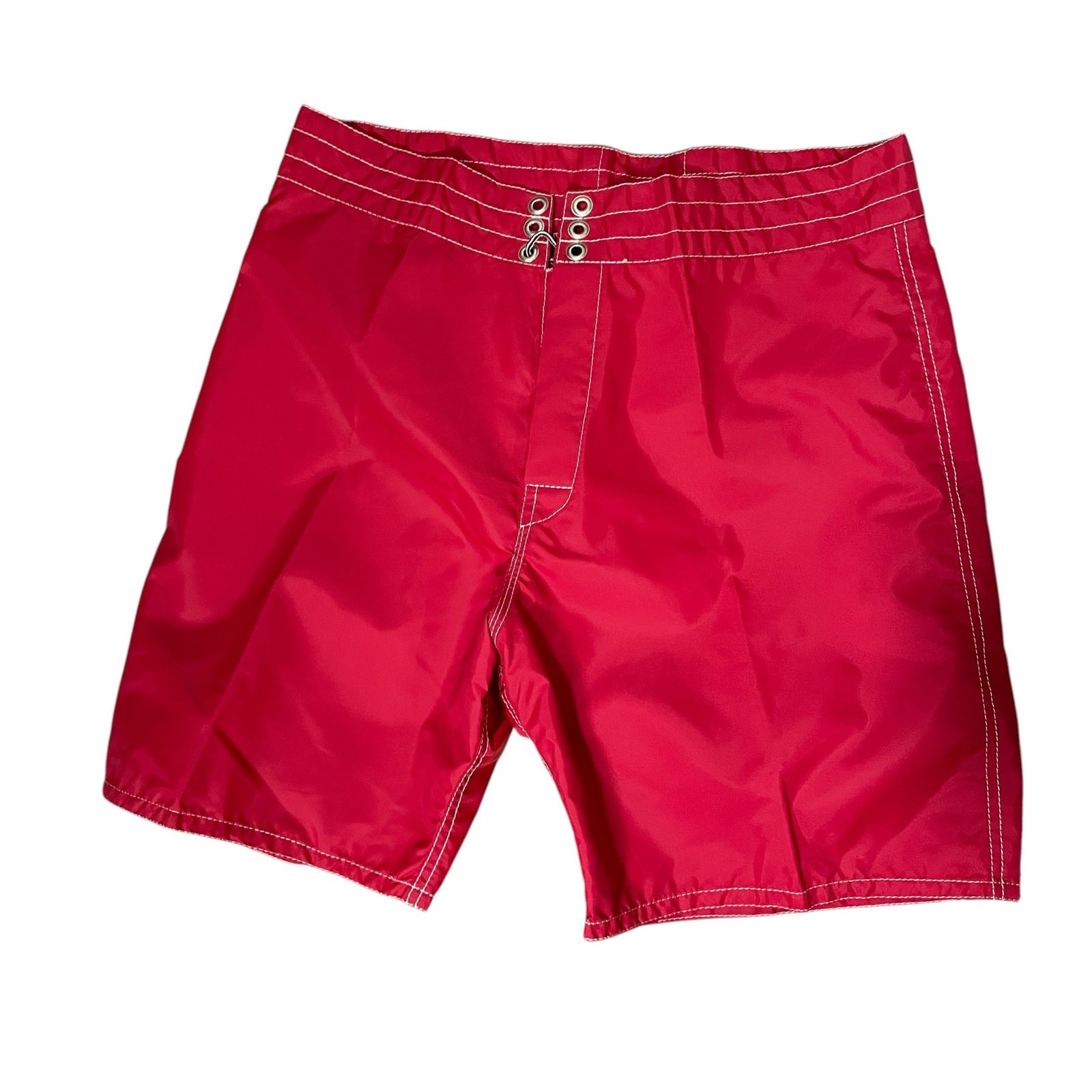 ◆未使用品◆ BIRDWELL バードウェル レジャー用品 ボードショーツ ショートパンツ サーフパンツ サイズ34 レッド メンズ USA製 Q10485NB