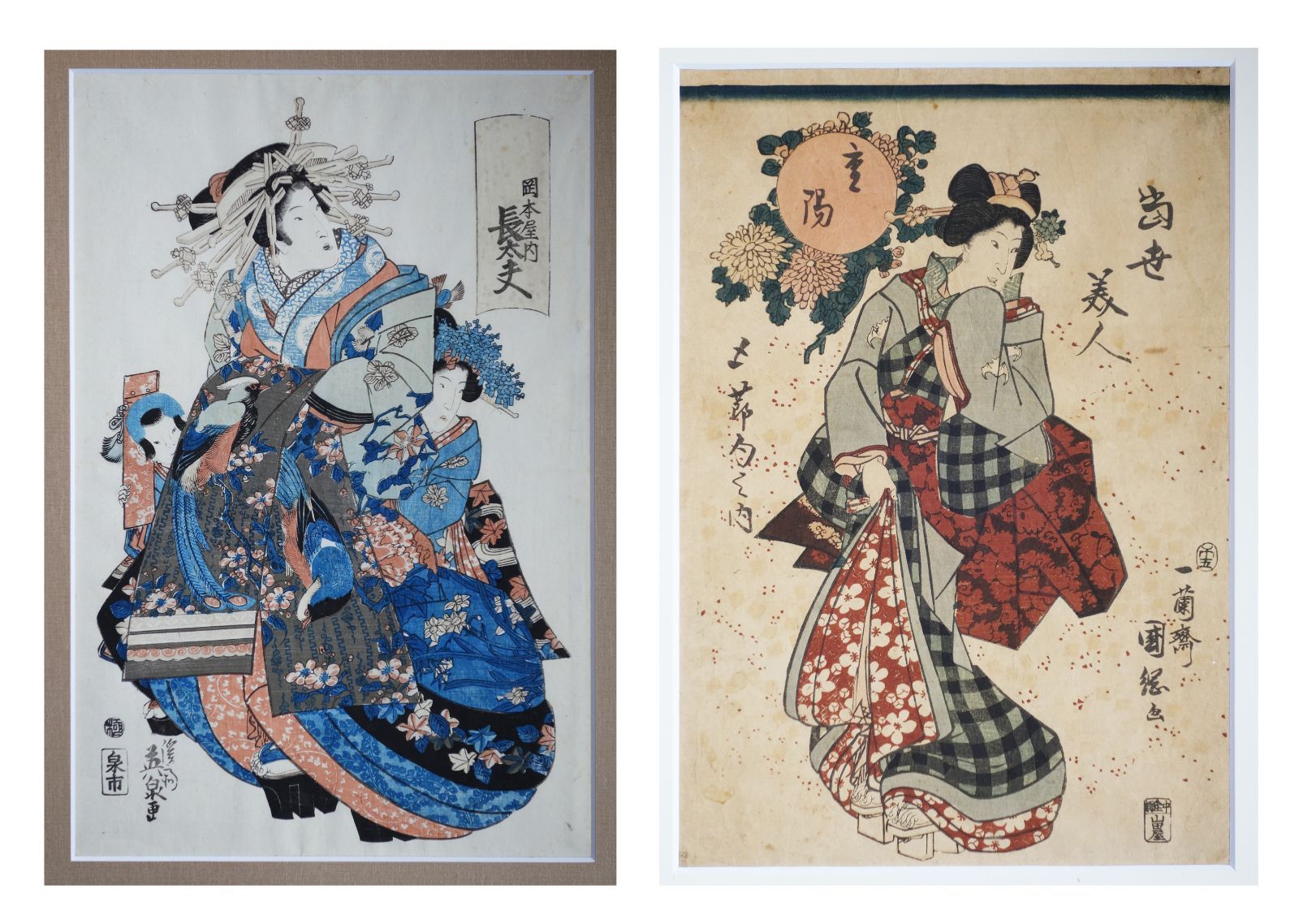【 浮世絵 (印刷物) ✕２点 】 日本画 浮世絵 版画 Ja25090801_2