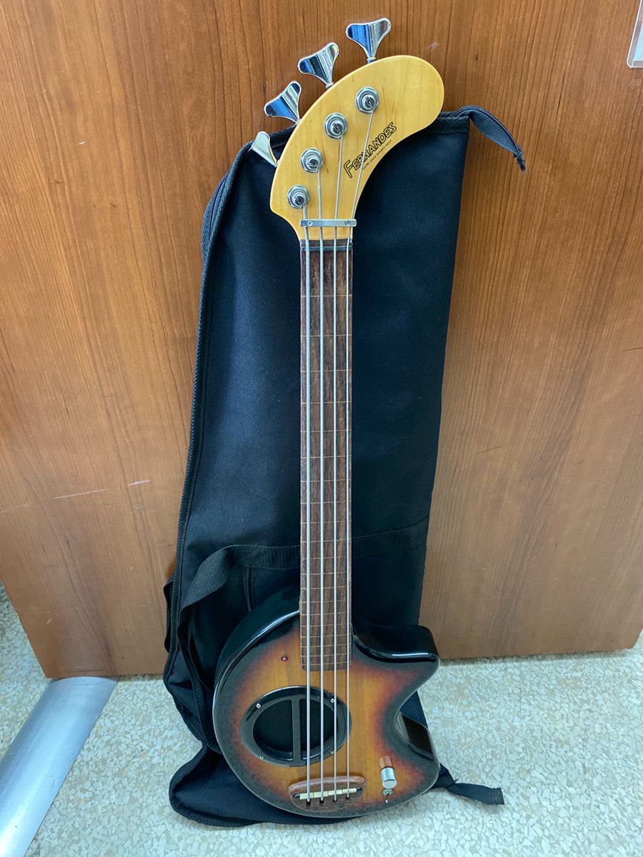ジャンク品 PIE-ZO BASS フレットレス ZO-3 FERNANDES 内蔵アンプのみ動作可