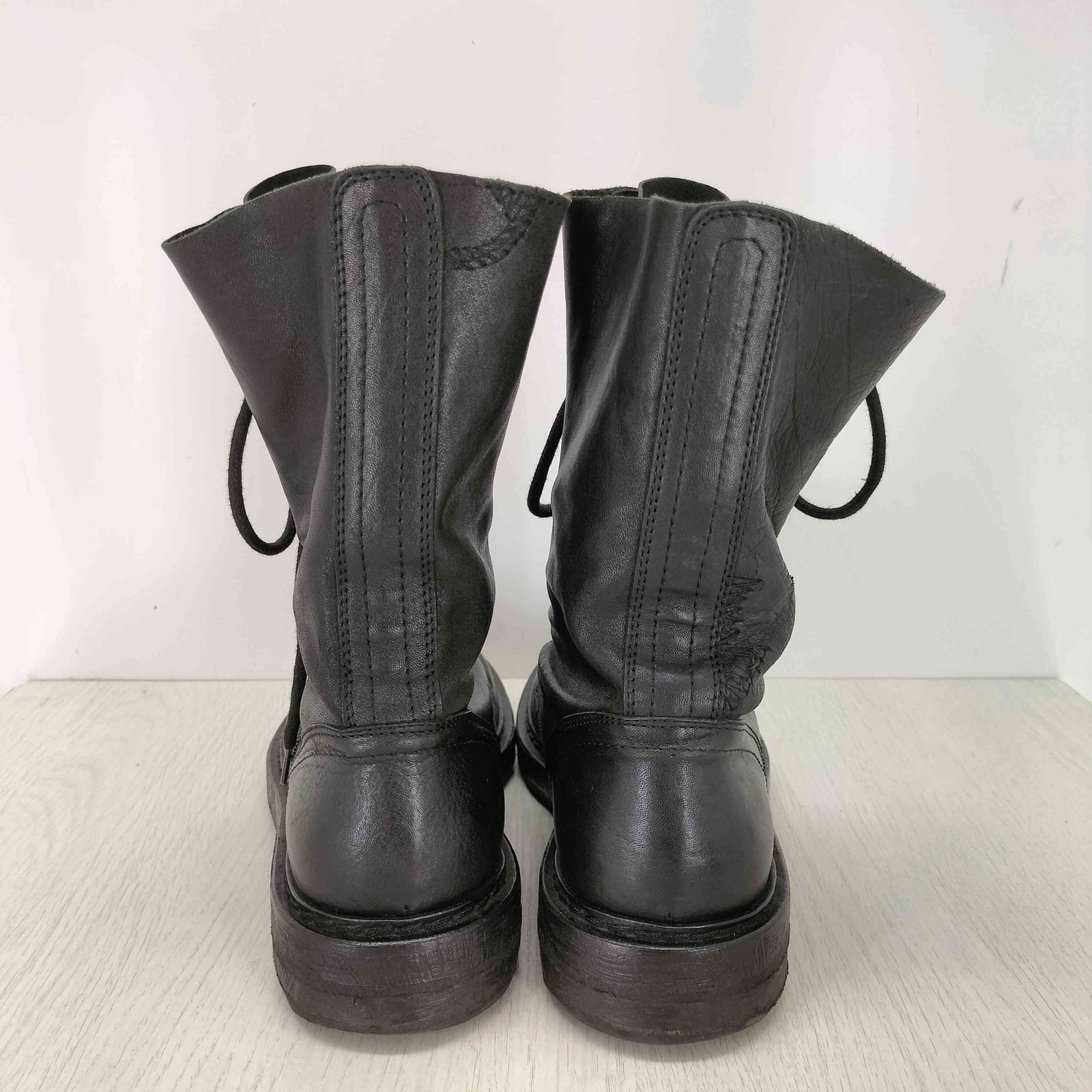 アンドゥムルメステール Ann DEMEULEMEESTER レースアップ レザー