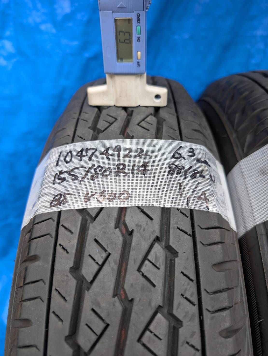1047）155/80R14 88/86N LT V600 ブリヂストン 2022年製 4本セット