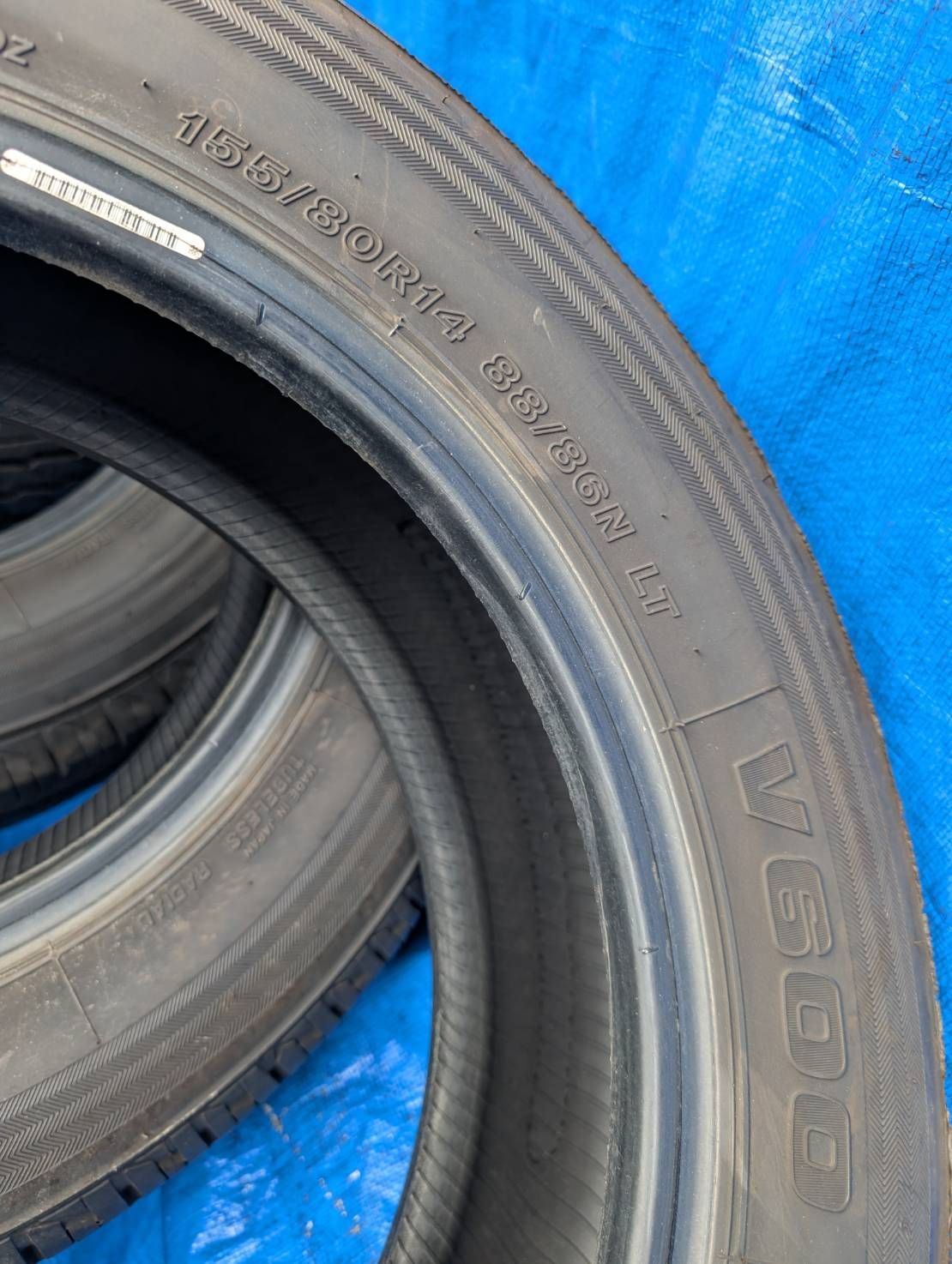 1047）155/80R14 88/86N LT V600 ブリヂストン 2022年製 4本セット