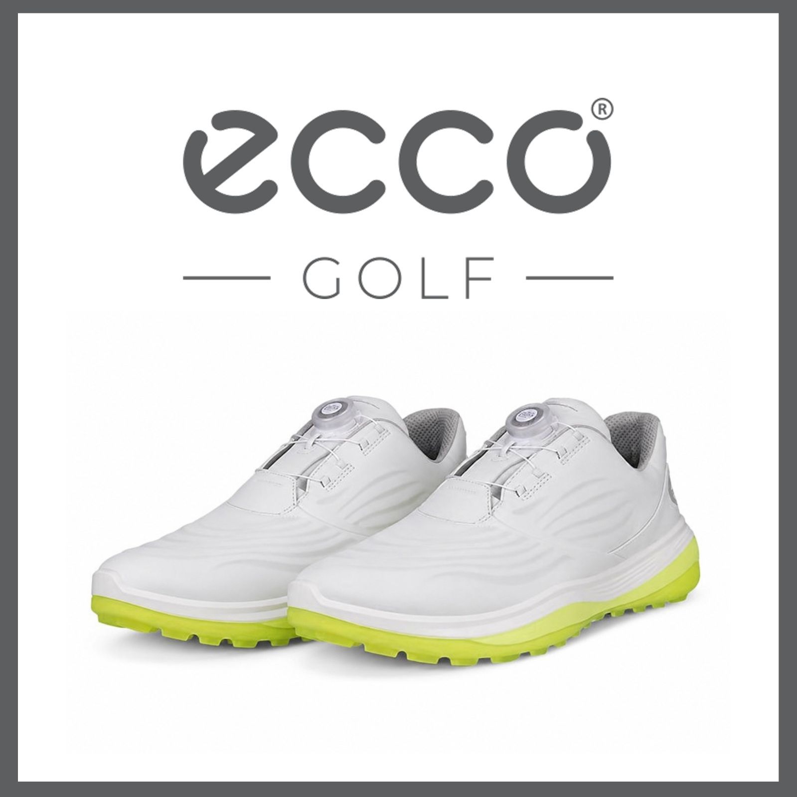 新品 未使用 エコーゴルフ エルティーワン ゴルフシューズ ホワイト26cm【ECCO GOLF】BOA 防水メンブレン スパイクレス
