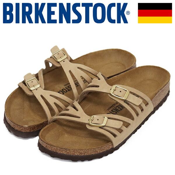 BIRKENSTOCK (ビルケンシュトック) 1031799 GRANADA グラナダ ヌバックレザーサンダル SANDCASTLE ナロー BI595 ナロー 36-約23.0cm