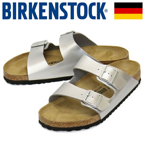 BIRKENSTOCK (ビルケンシュトック) 1012282 ARIZONA アリゾナ ビルコフローサンダル SILVER レギュラー BI597 レギュラー 40-約26.0cm