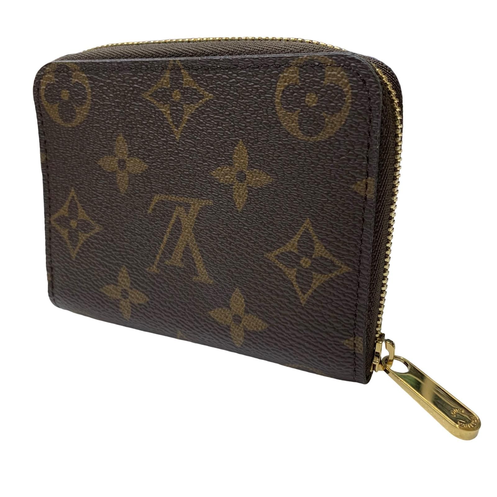 【瀬戸大橋店】 中古 LOUIS VUITTON | ルイ・ヴィトン コインケース モノグラム ジッピーコインパース M60067 モノグラム RFID ブラウン 【135】