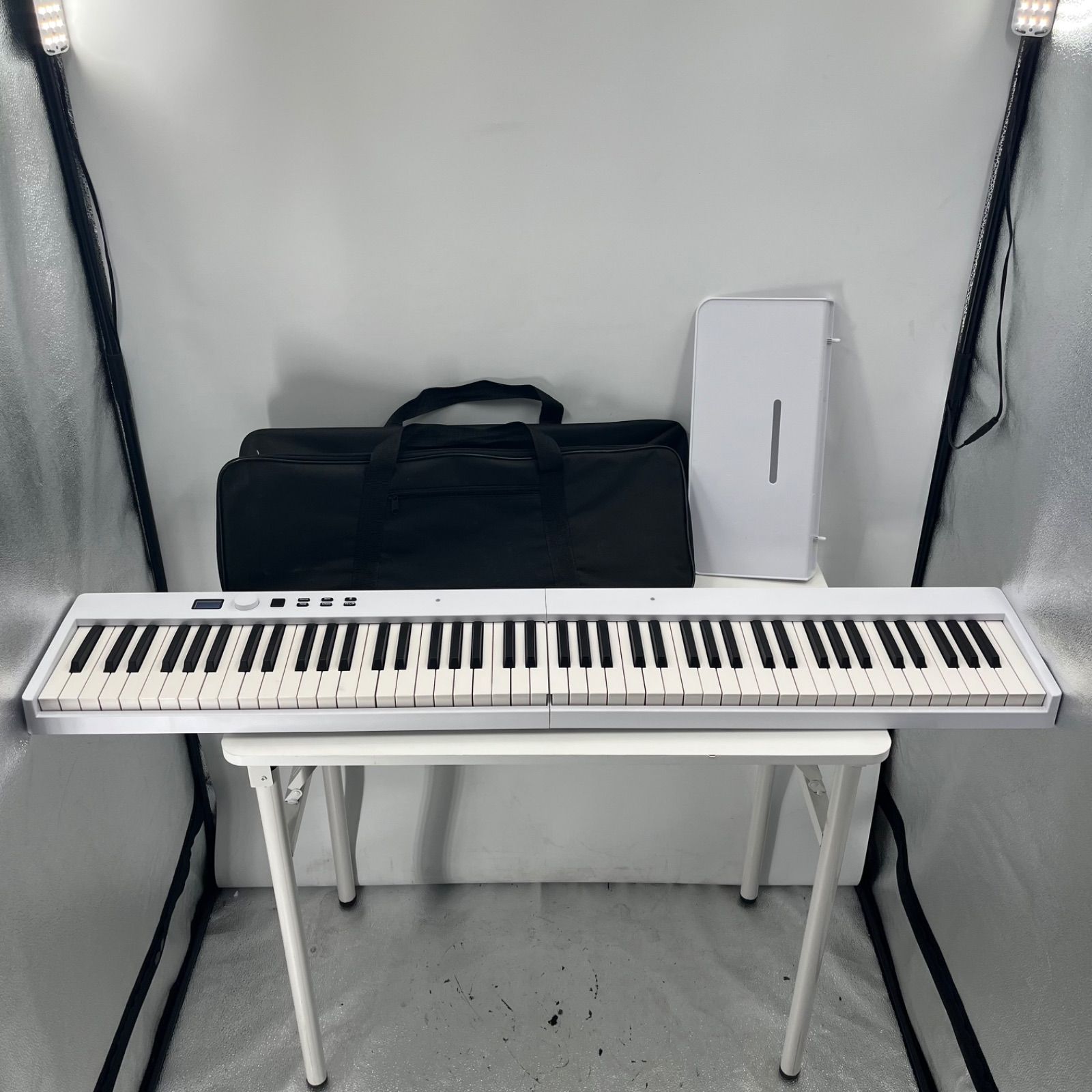 Longeye FOLD PRO 電子ピアノ 88鍵盤 折りたたみ式 キーボード ケース