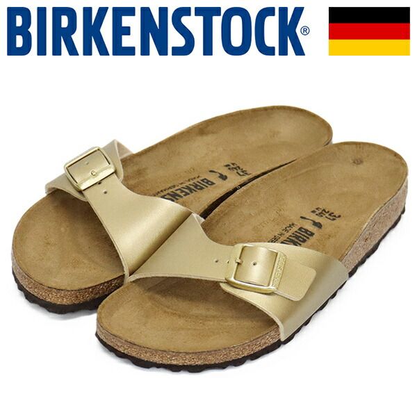 BIRKENSTOCK (ビルケンシュトック) 1016107 MADRID マドリッド ビルコフローサンダル GOLD ナロー BI598 ナロー 36-約23.0cm