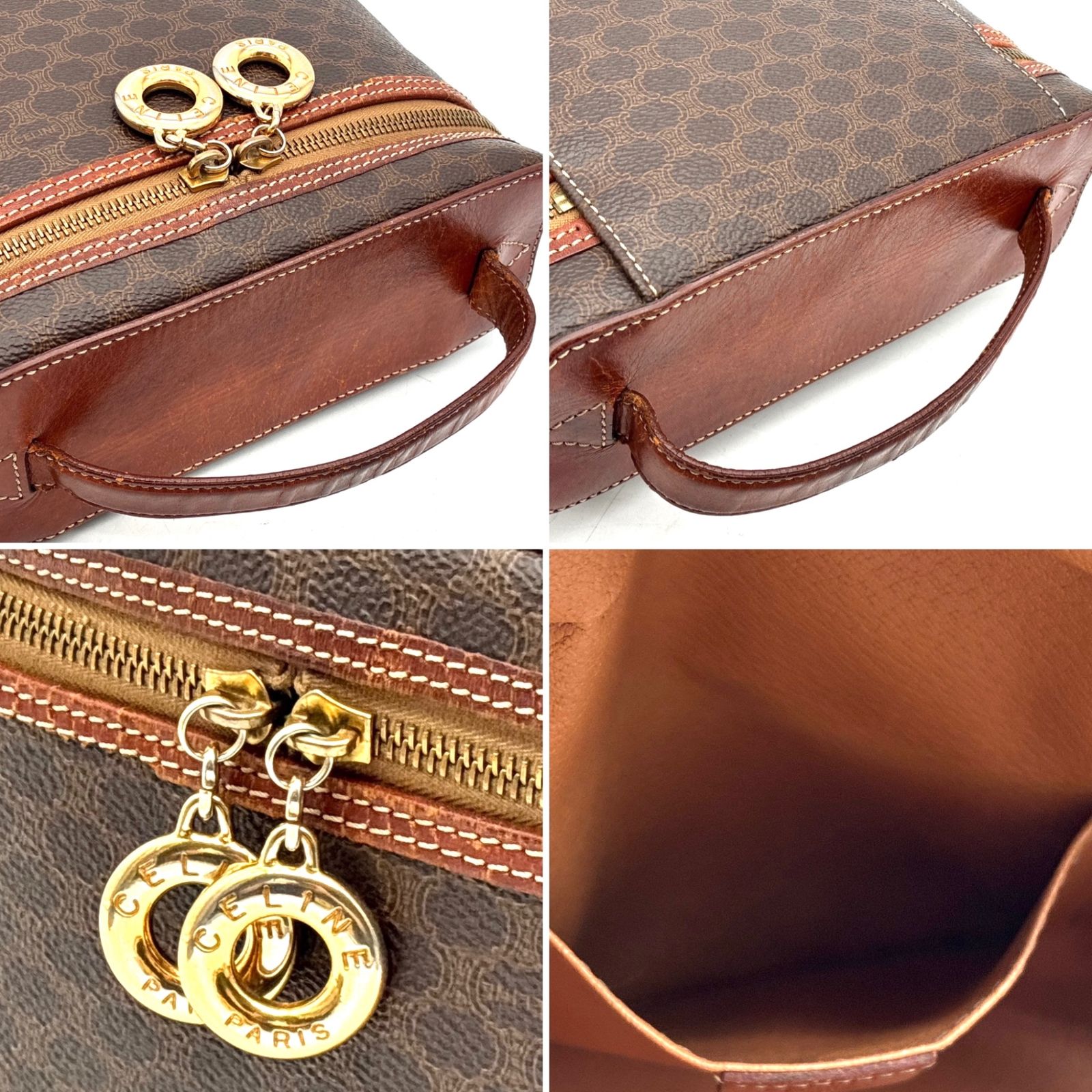 セリーヌ CELINE マカダム 2WAY バニティバッグ ショルダーバッグ 
