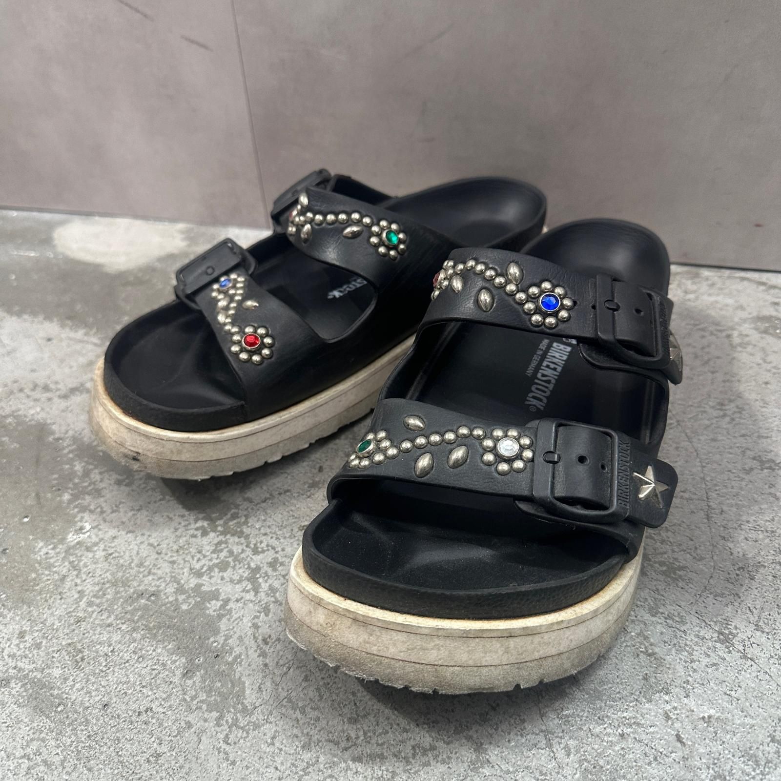 BIRKENSTOCK スタッズ カスタム サンダル サンダル ビルケンシュトック ブラック 41 26.5cm （18827M）