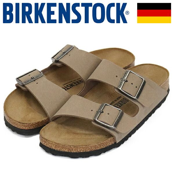 BIRKENSTOCK (ビルケンシュトック) 1032070 ARIZONA アリゾナ ビルコフローヌバックサンダル GRAY TAUPE ナロー BI606 ナロー 39-約25.0cm