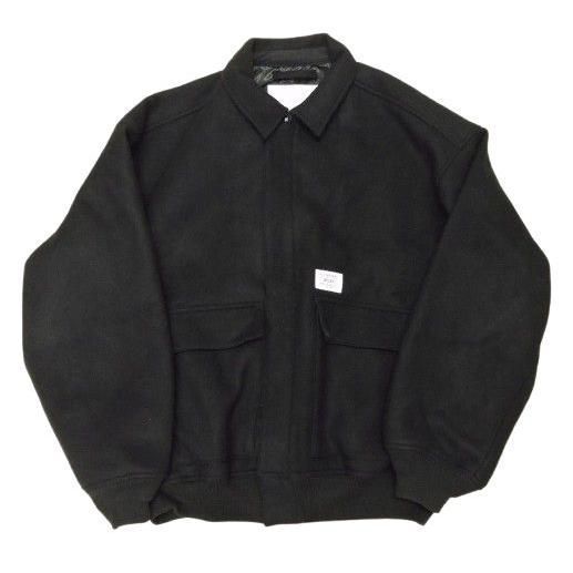 ▲23AWモデル WTAPS WONY. MELYON JACKET サイズX03 ブラック 232BRDT-JKM04 ウーニー メルトン ジャケット ダブルタップス 中古品(127)