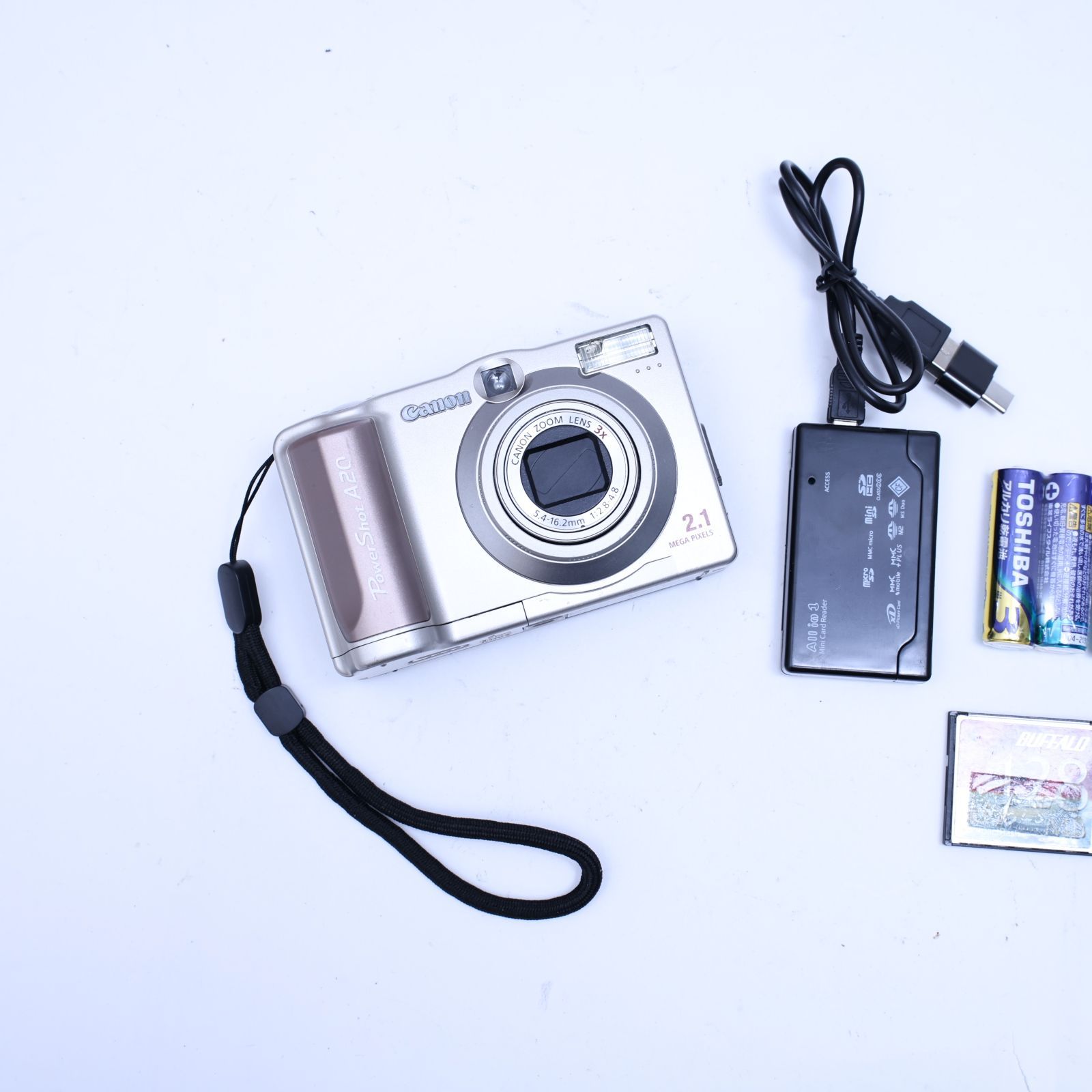 スマホ転送可 デジタルカメラ Canon Powershot A20 コンデジ メモリー