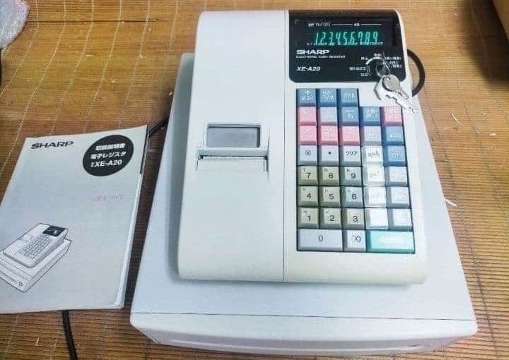 シャープレジスター XE-A20 店名設定無料ロゴ可能機種 000340 - メルカリ