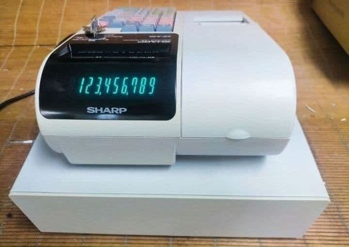シャープレジスター　XE-A20　店名設定無料ロゴ可能機種　003109 シャープレジスター XE-A20 店名設定無料ロゴ可能機種 000340 - メルカリ