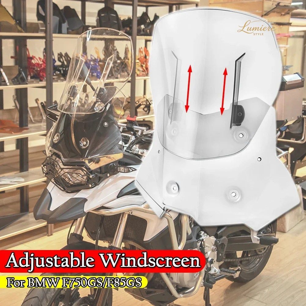 For BMW F750GS F850GS F750 F850 GS 2018 2019 2020 2021 2022 ABS Plastic Front Adjustable WindShield Windscreen Wind Deflector