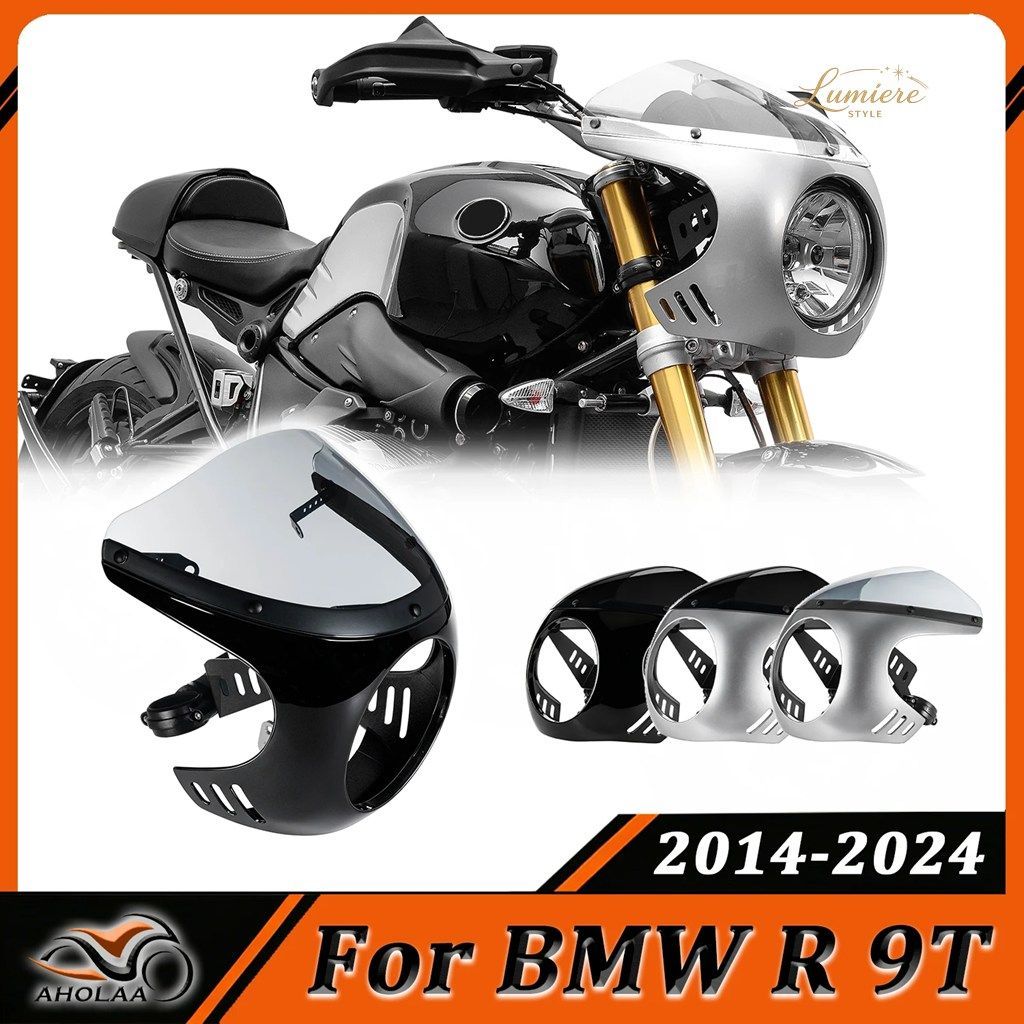 For BMW R NINE T r 9t 2014-2024 Front Headlight Cover Fairing Motorcycle Windscreen Windshield Headlamp Cowl