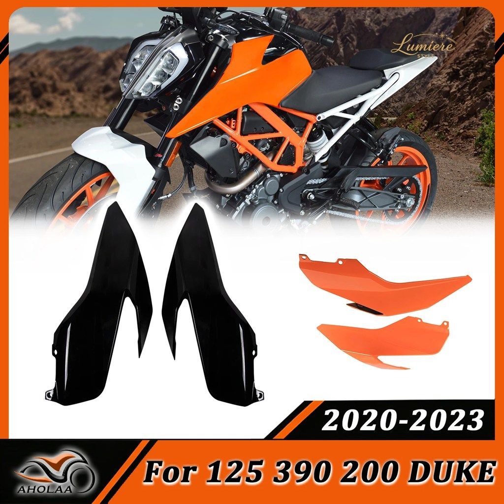 For Duke 125 200 390 Motorcycle Fuel Oil Gas Tank Side Cover Panels Fairing For KTM DUKE390 DUKE125 2017-2023 DUKE200 2020-2023