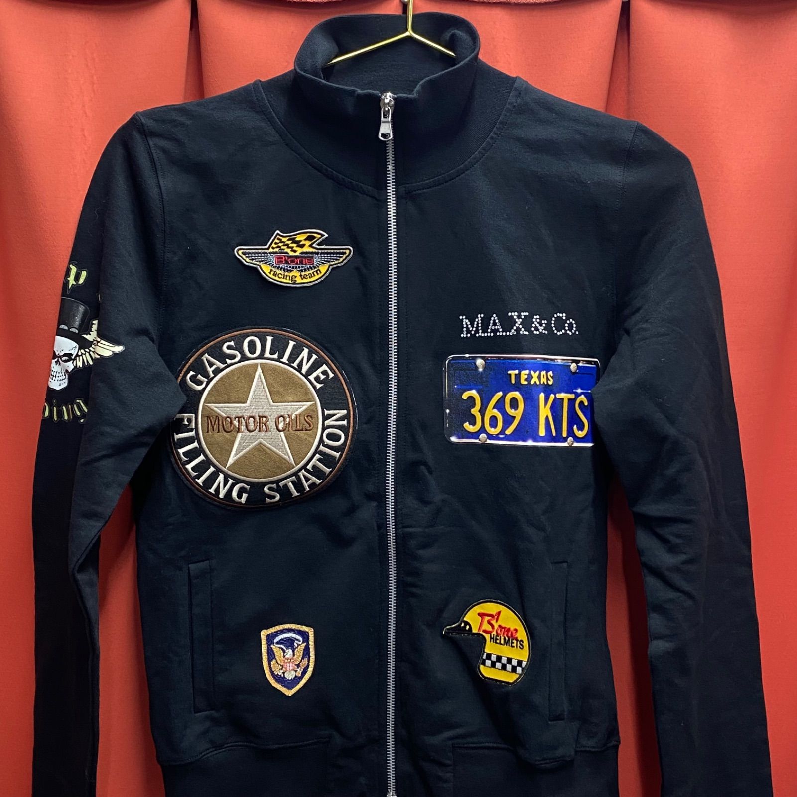 MAX&Co マックスアンドコー ワッペン ジャケット ジップアップ 長袖 