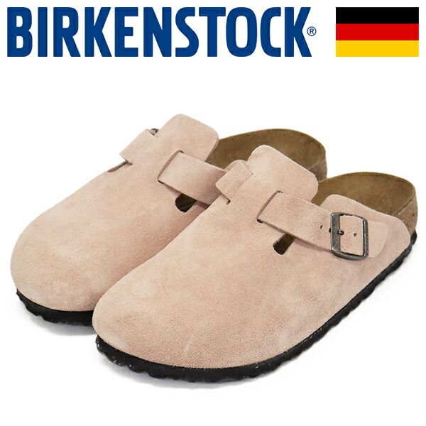 BIRKENSTOCK (ビルケンシュトック) 1031635 BOSTON ボストン スエードレザーサンダル PINK CLAY ナロー BI527 ナロー 36-約23.0cm