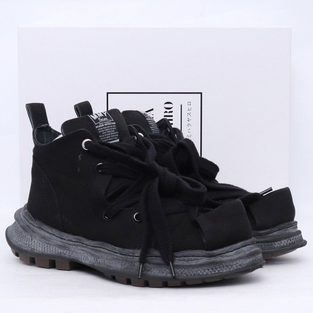 MAISON MIHARA YASUHIRO × BEAUTY BEAST ROLL TONGUE STAINING SHOES サイズ41 ブラック bbmy-02001