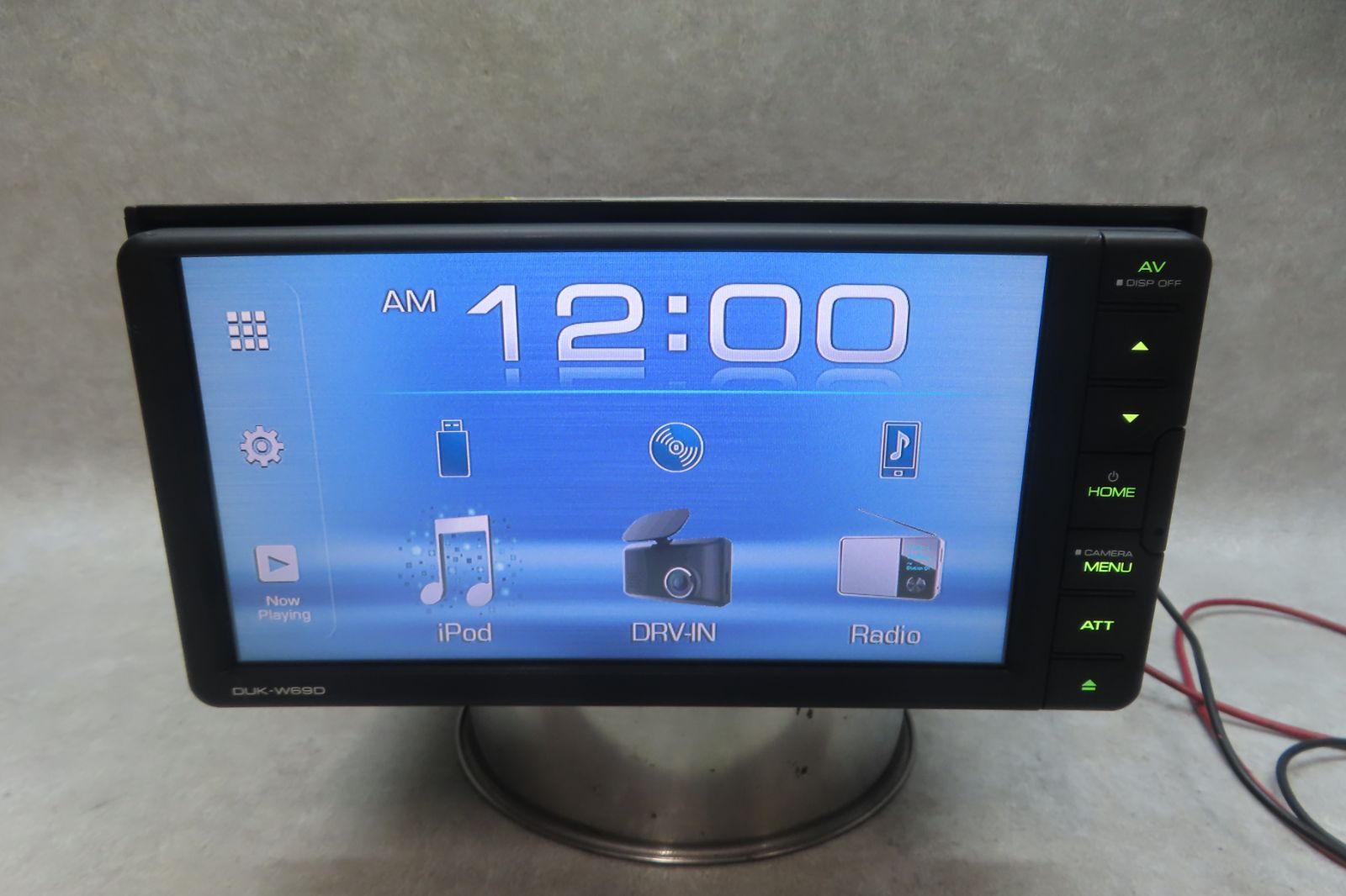 動作保証付★F6787/ダイハツ純正　DUK-W69D　オーディオ 　CD　DVDプレーヤー 　ディスプレイオーディオ　Bluetooth内蔵 　本体のみ