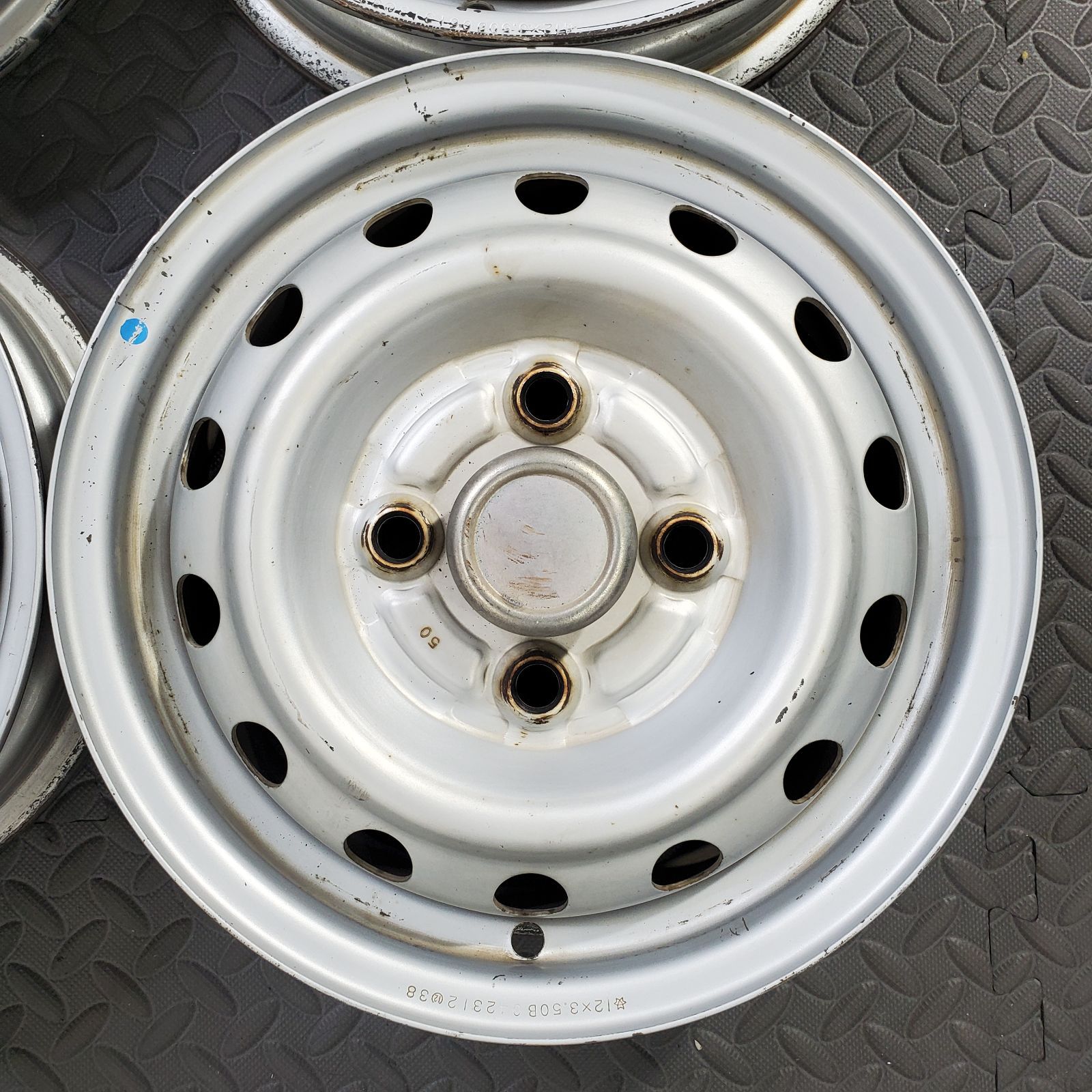 三菱純正スチールホイール 12×3.5J+45 PCD100/4H ミニキャブ 