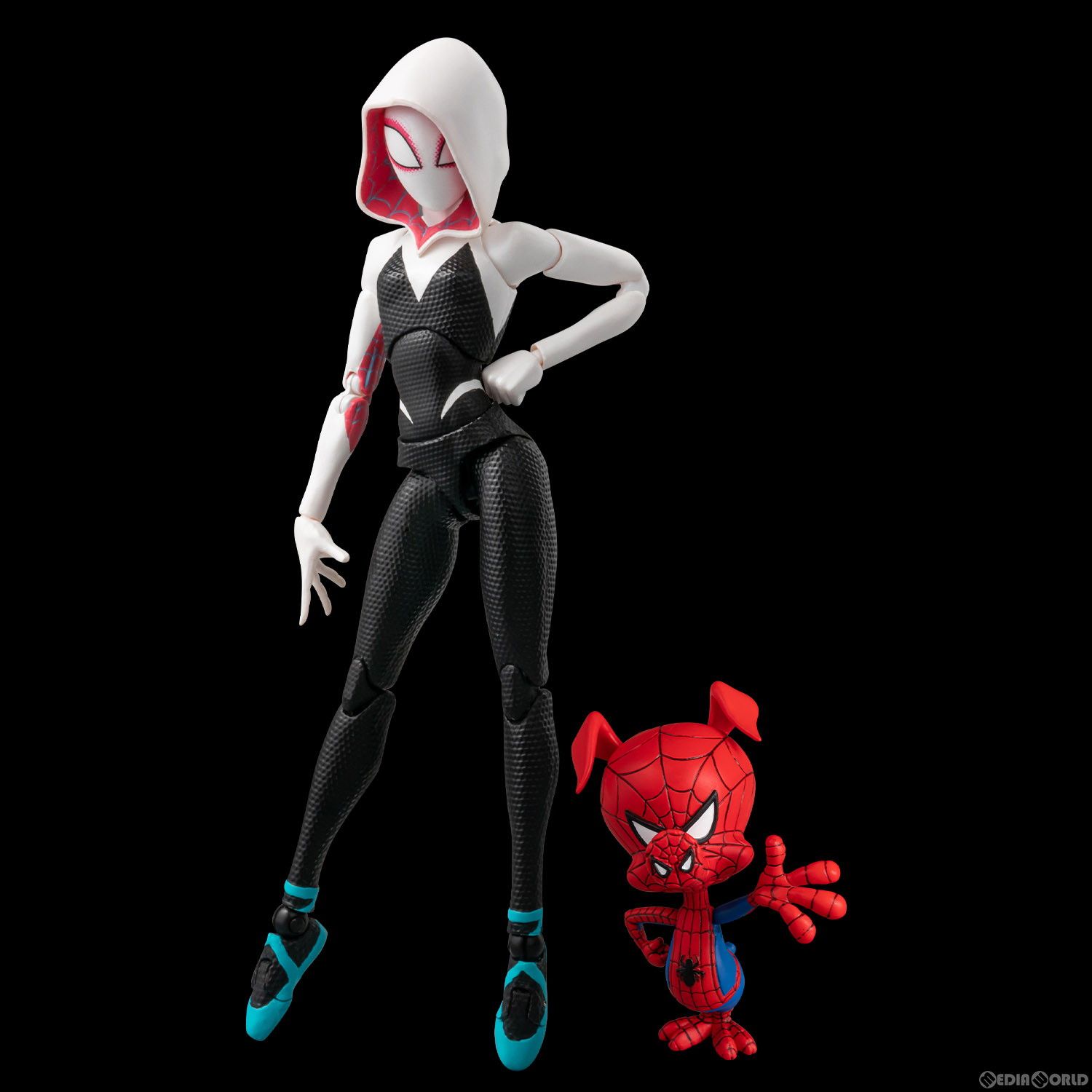 SVアクション スパイダー・グウェン&スパイダー・ハム スパイダーマン:スパイダーバース 完成品 可動フィギュア 千値練(せんちねる)