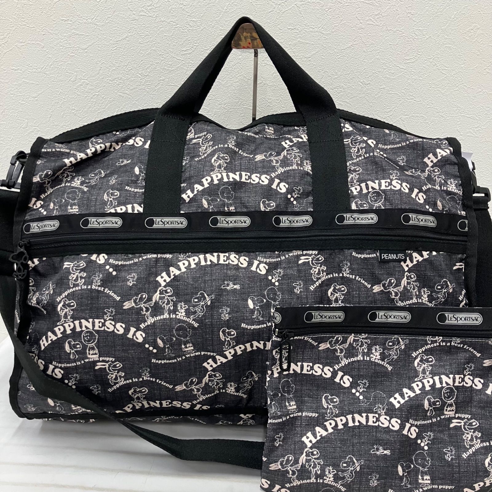 スヌーピー レスポートサック ボストンバッグ LeSportsac スヌーピー